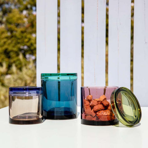 Molded-glass Jars