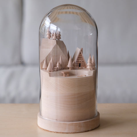 The Small Rockies — Miniature Wooden Landscape