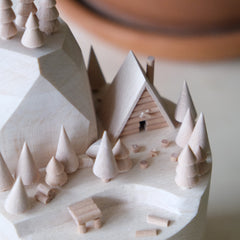 The Small Rockies — Miniature Wooden Landscape