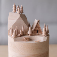 The Small Rockies — Paysage miniature en bois